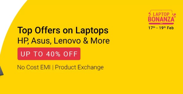 India Desire : Flipkart Laptop Bonanza Sale: Get Upto 30% Off On Branded Laptops + Extra Rs 1000 Discount On Prepaid Transaction[17th-19th February 2021]